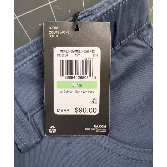 Under Armour Men’s Outdoor Everyday Pants 34X30 Downpour Gray - Picture 4 of 7